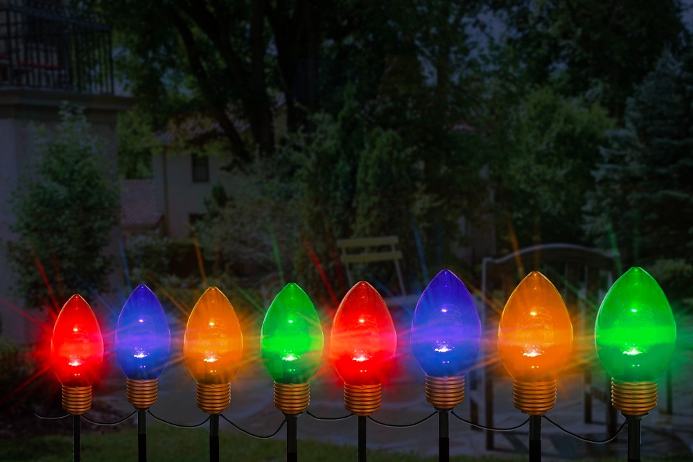 8CT Colorful Light Stake L 副本